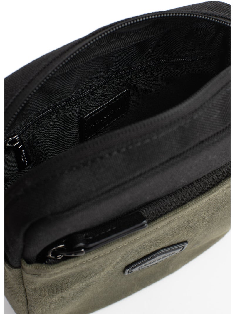Sacoche ROBIN Noir Kaki - Kiabi
