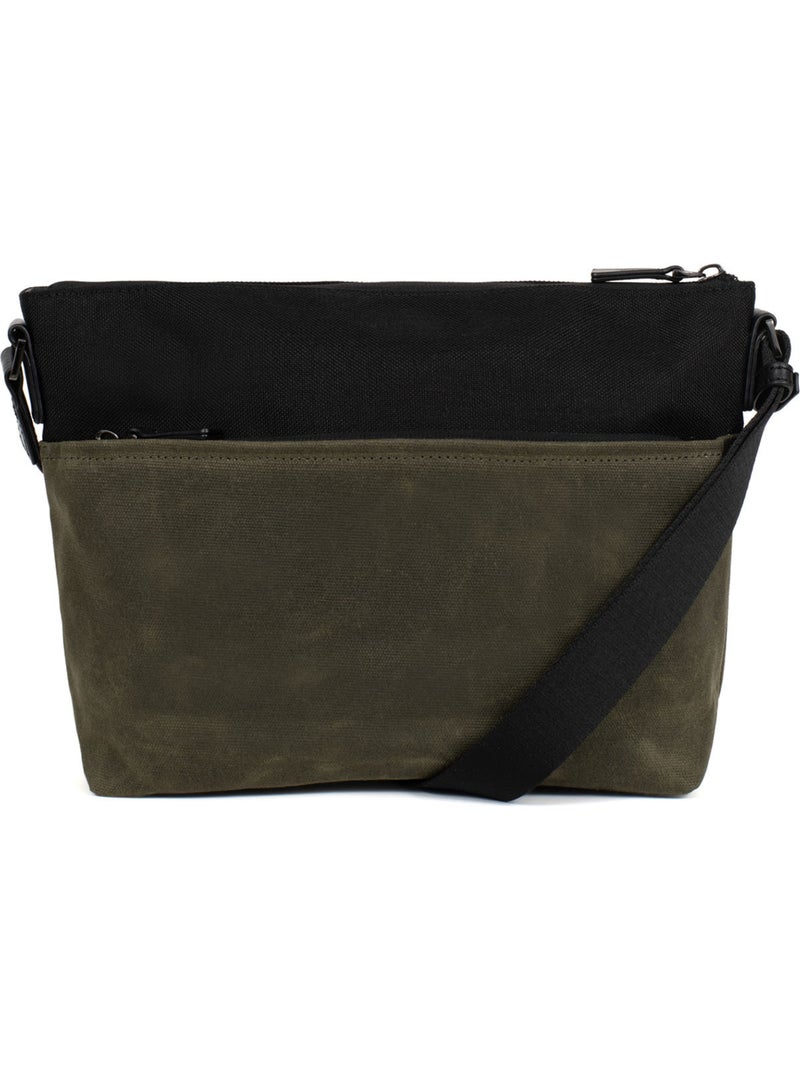 Sacoche ROBIN Noir Kaki - Kiabi