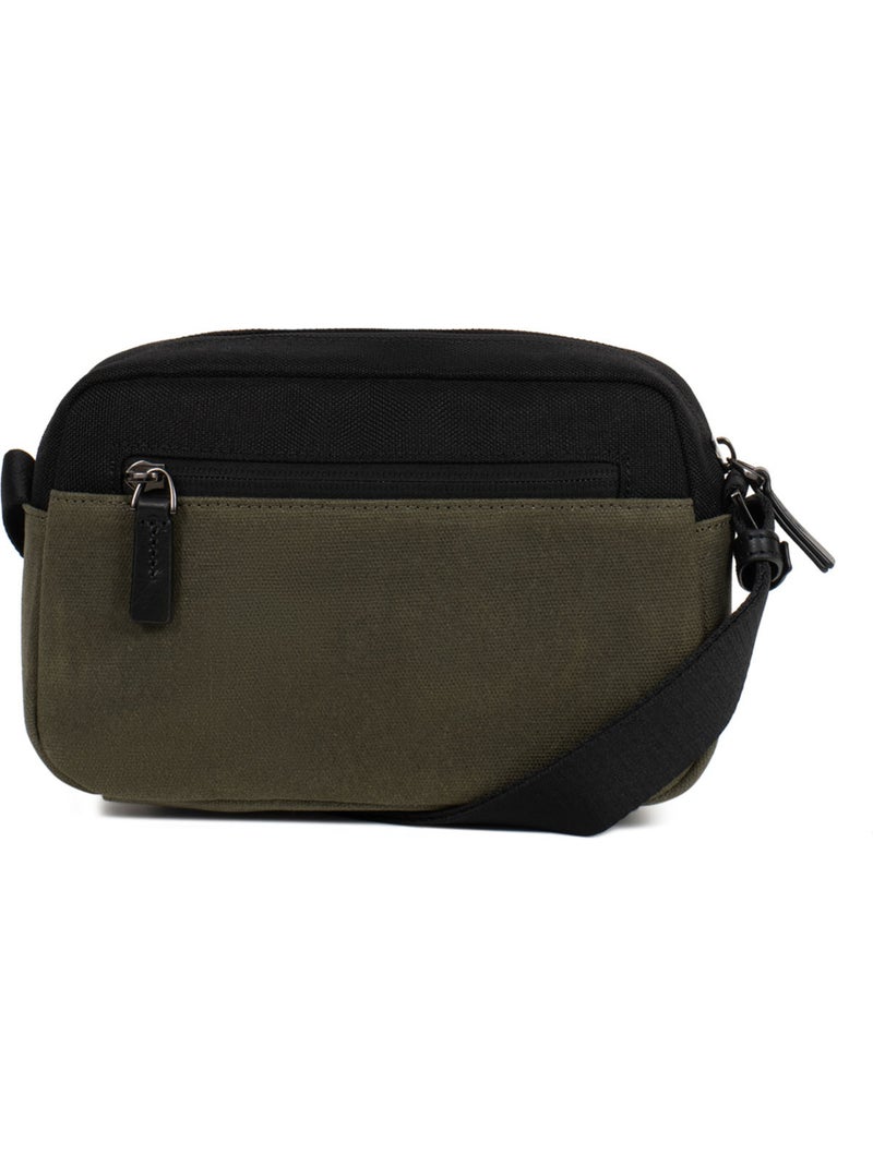 Sacoche ROBIN Noir Kaki - Kiabi
