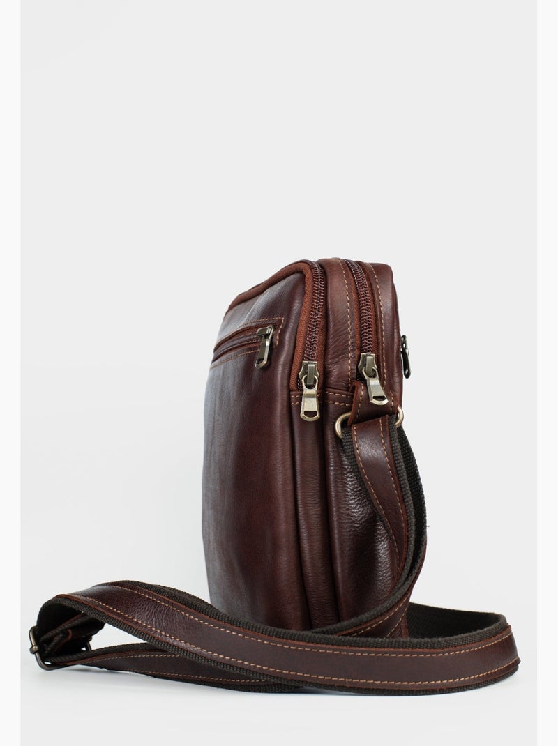 Sacoche Stalric Frederic Cognac - Kiabi