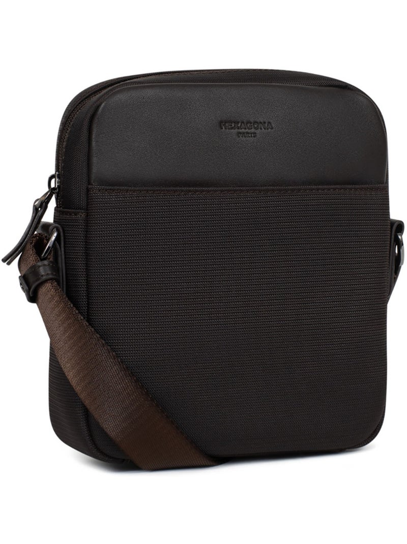 Sacoche TRAVEL LIGHT Marron foncé - Kiabi