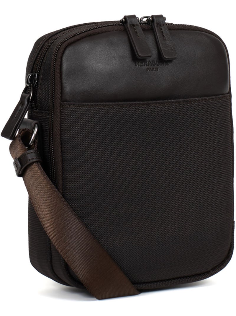 Sacoche TRAVEL LIGHT Marron foncé - Kiabi