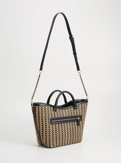 Sacs à main Guess Atalia Crossbody Buc Natural/Black WG964722 - Kiabi