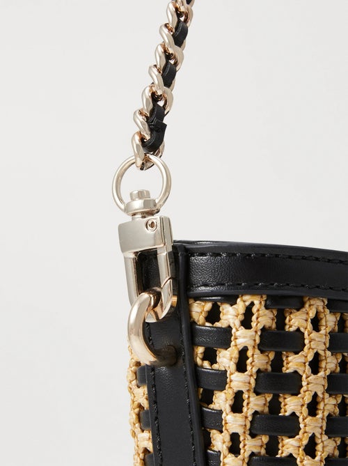 Sacs à main Guess Atalia Crossbody Buc Natural/Black WG964722 - Kiabi