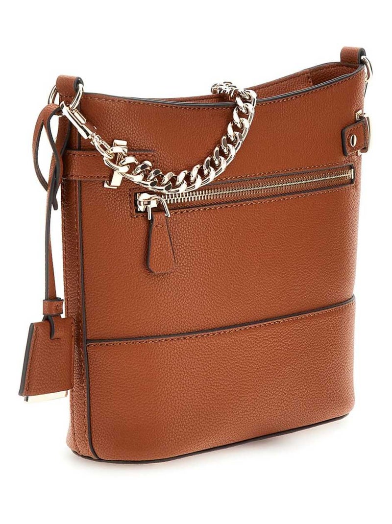Sacs à main Guess Silvye Bucket Cognac BG952704 Marron - Kiabi