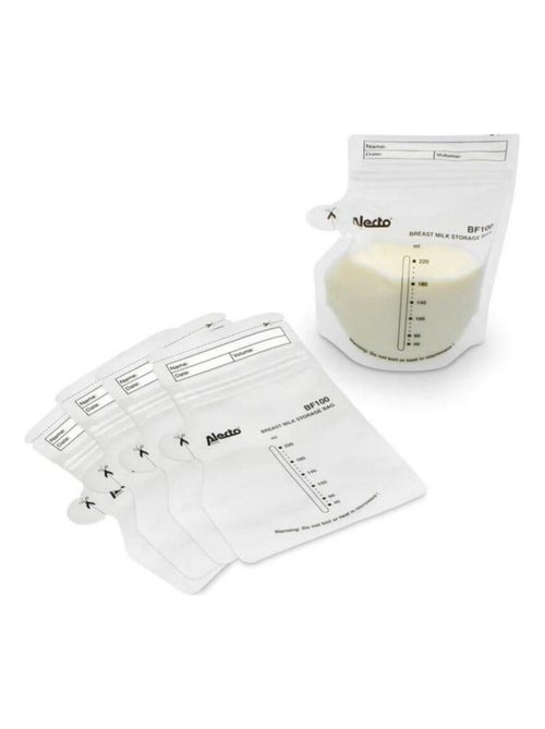 Sacs de conservation lait maternel 220Ml (100pcs) Transparent - Kiabi