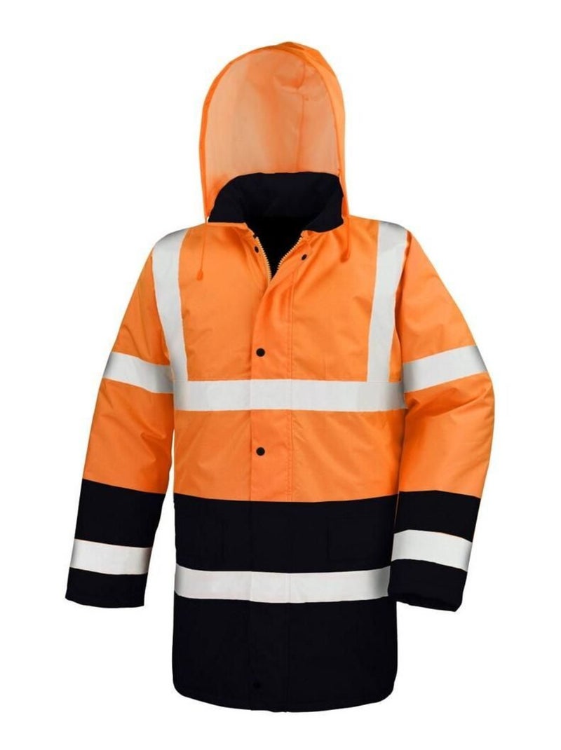 SAFE-GUARD by Result - Manteau sécurité motif/style Deux Tons Orange clémentine - Kiabi