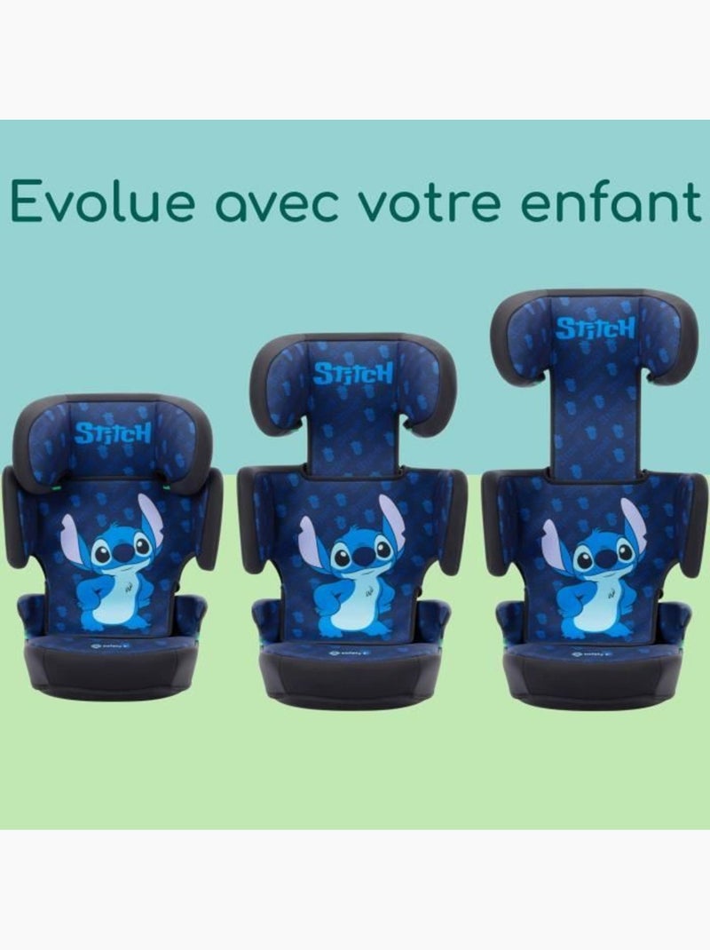 SAFETY 1ST Siège auto réhausseur Helia i-Safe, Disney STITCH Gris - Kiabi