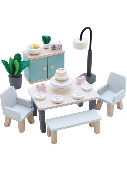 Salle à manger pour maison de poupées - Kiabi