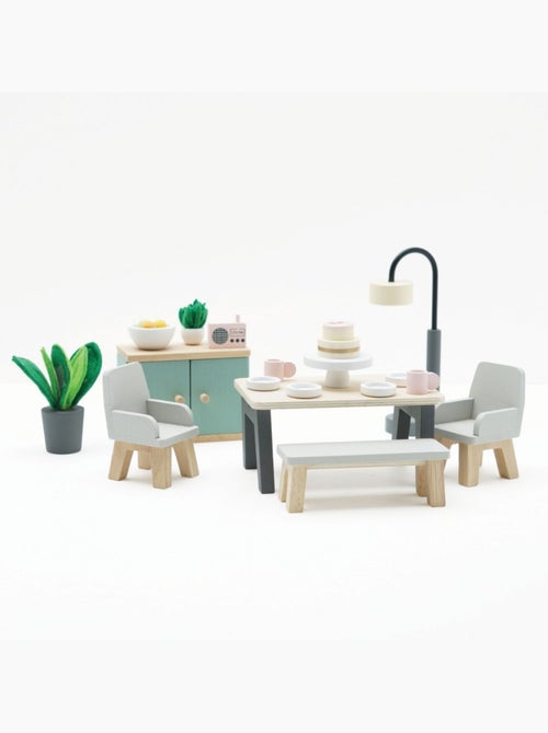 Salle à manger pour maison de poupées - Kiabi