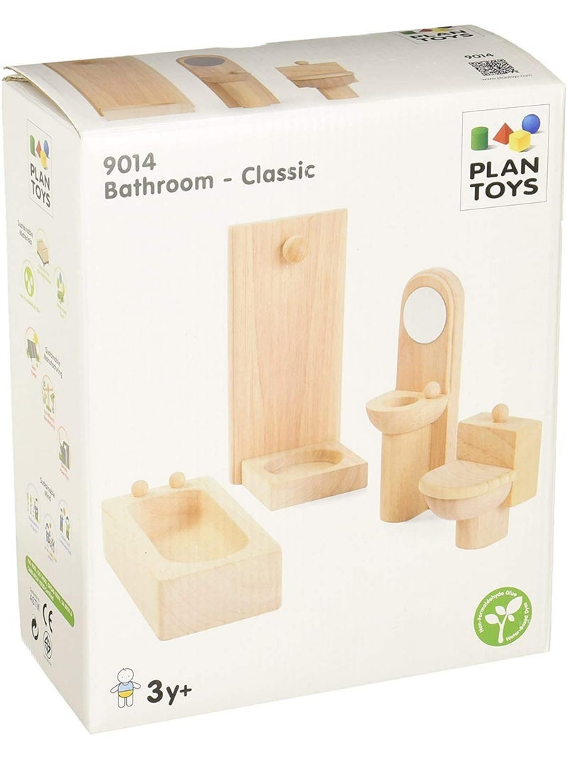 Salle de bain en bois naturel Beige - Kiabi