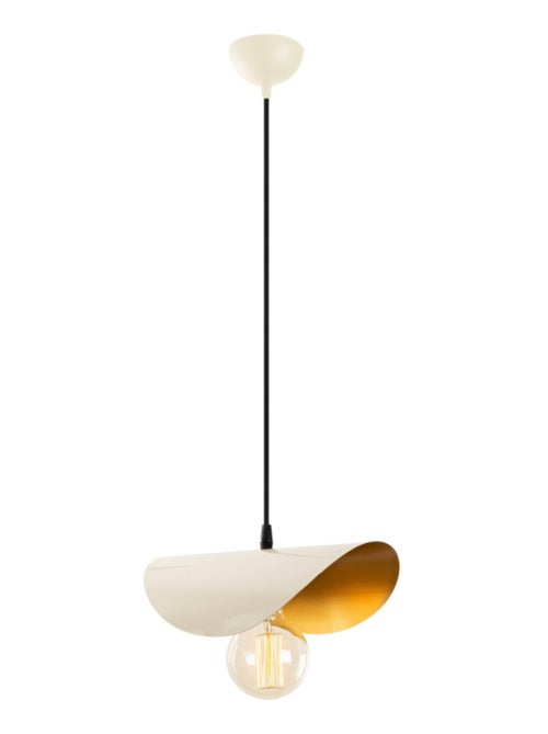 SALOME Suspension filaire blanche et dorée en métal - Kiabi