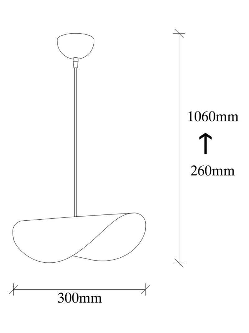 SALOME Suspension filaire blanche et dorée en métal Blanc - Kiabi