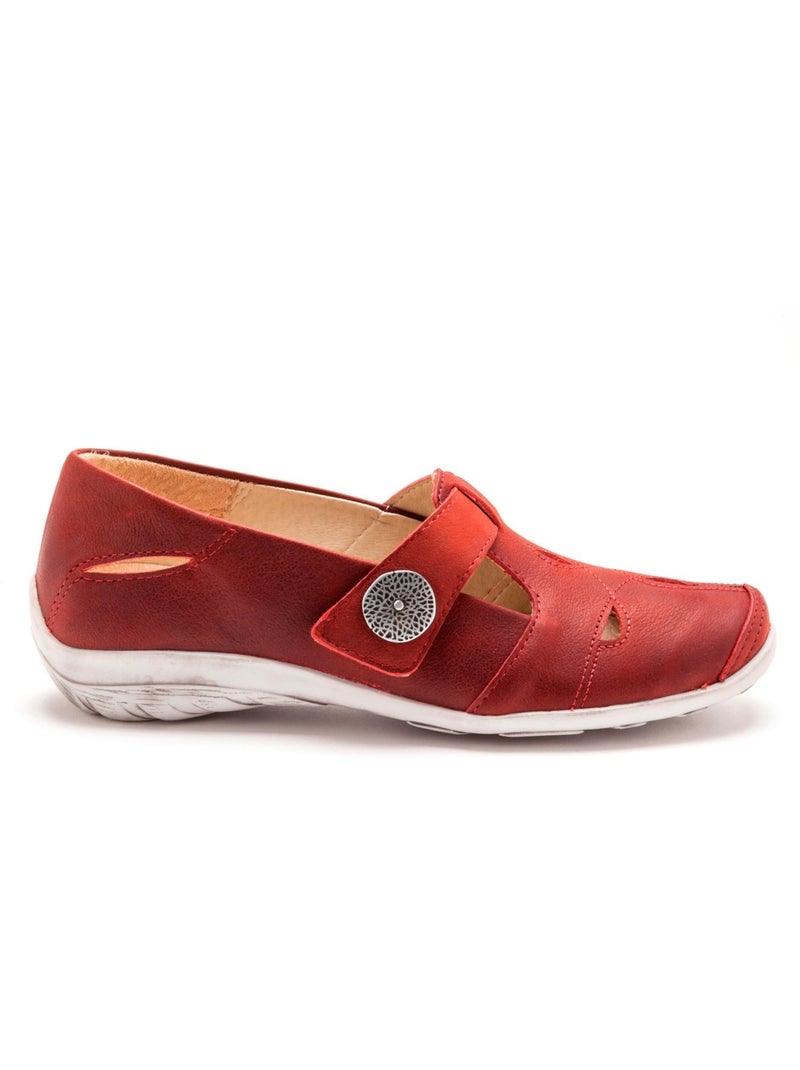 Salomés à aérosemelle ultra souples - PEDICONFORT Rouge - Kiabi