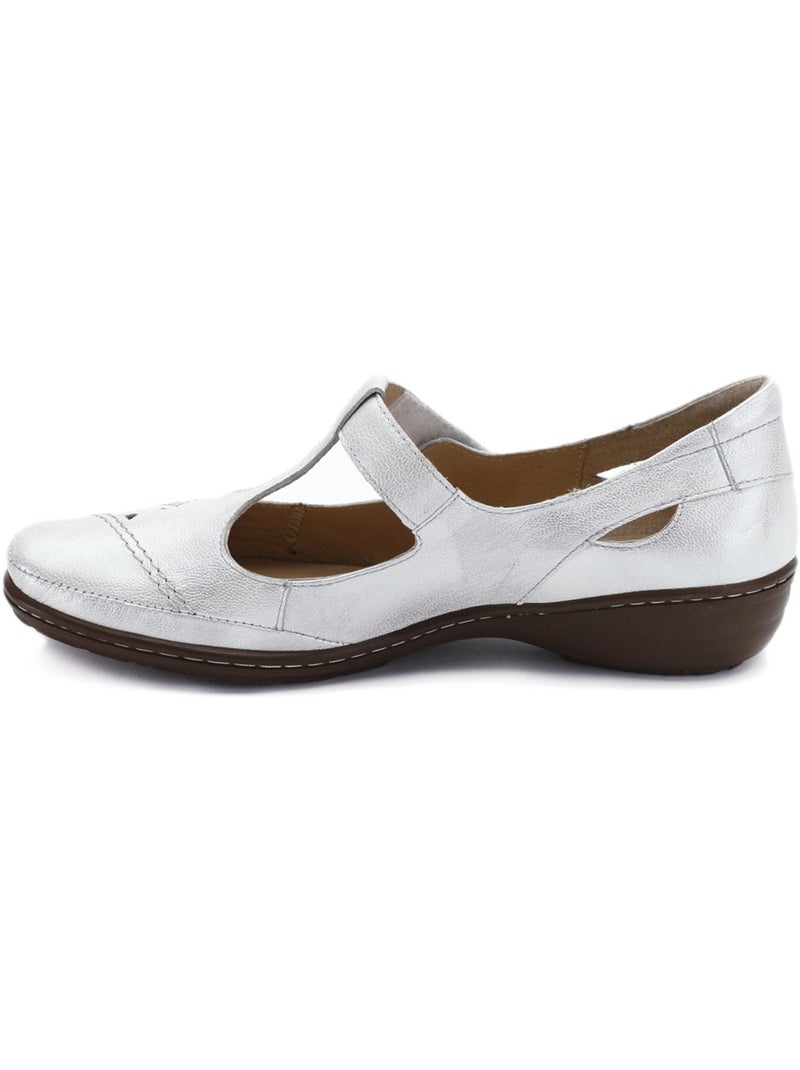 Salomés à patte auto-agrippante - PEDICONFORT Blanc/Blanc perle - Kiabi