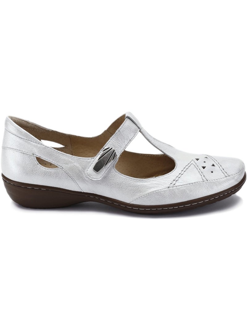 Salomés à patte auto-agrippante - PEDICONFORT Blanc/Blanc perle - Kiabi