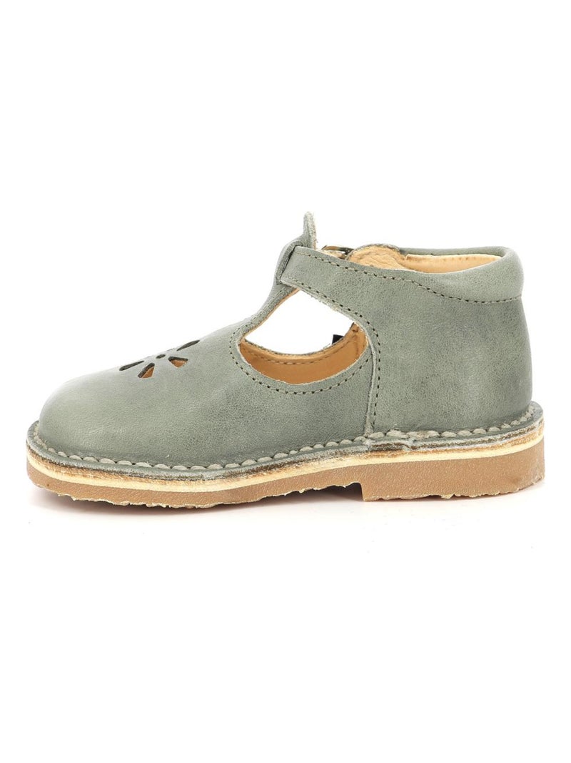 Salomés Cuir Bimbo-2 Aster Kaki - Kiabi