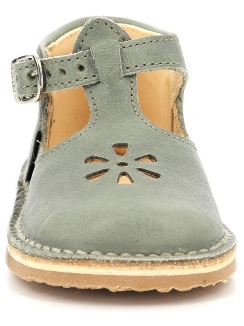 Salomés Cuir Bimbo-2 Aster Kaki - Kiabi