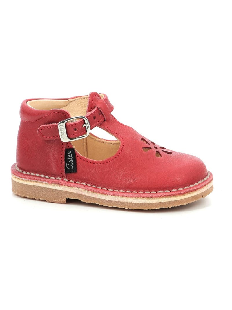 Salomés Cuir Bimbo-2 Aster Rouge - Kiabi