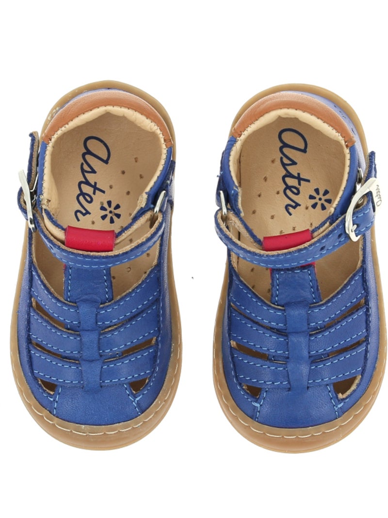 Salomés Cuir Crusile Aster Bleu - Kiabi