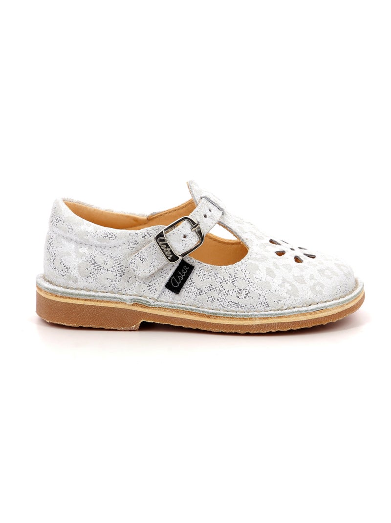 Salomés Cuir Dingo-2 Aster Argent Enfant Kiabi