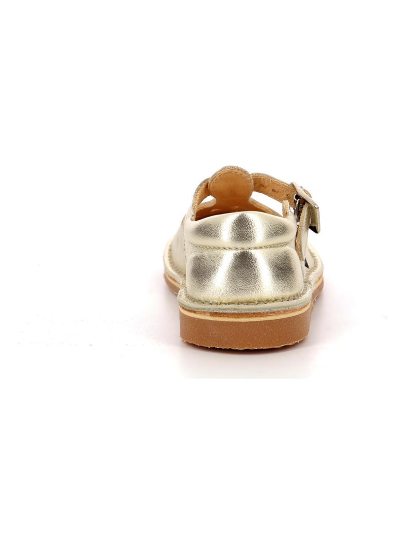 Salomés Cuir Dingo-2 Aster Doré/or - Kiabi