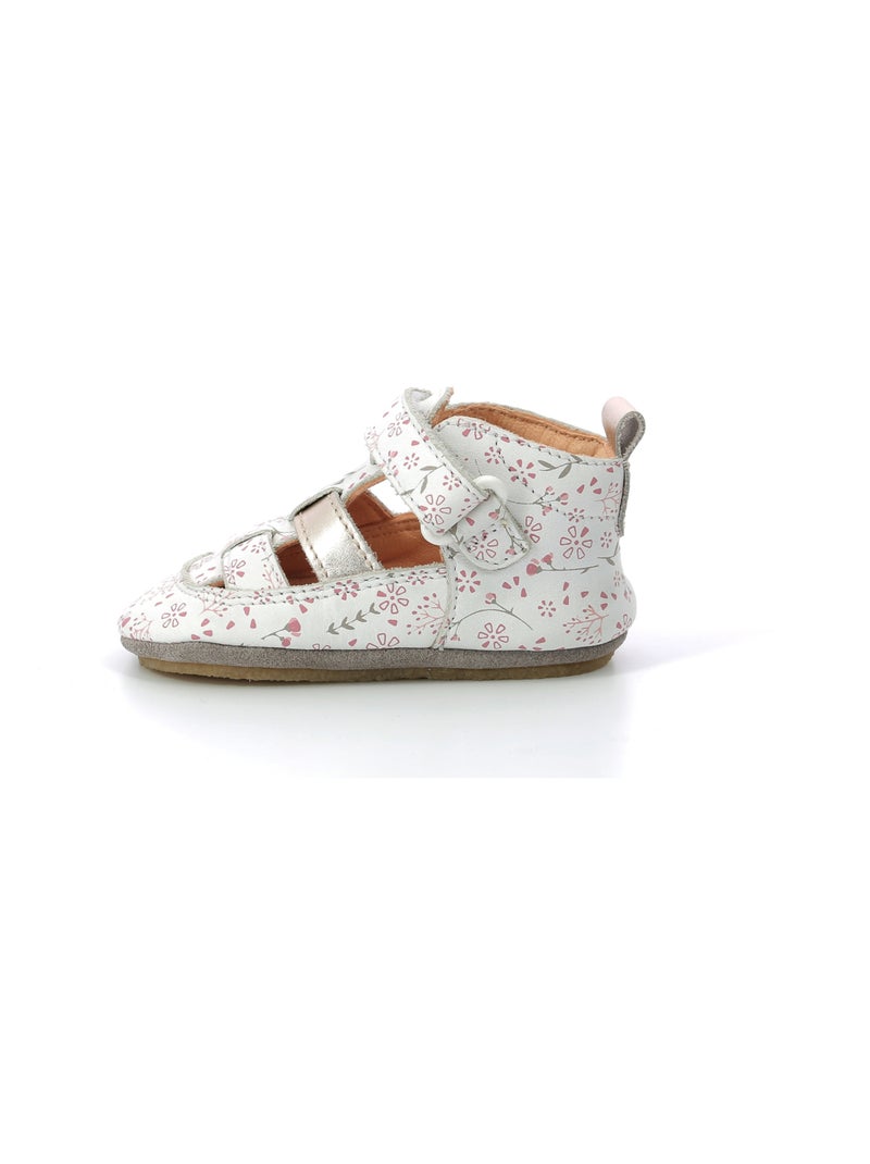 Salomés Cuir Layame Aster Blanc - Kiabi