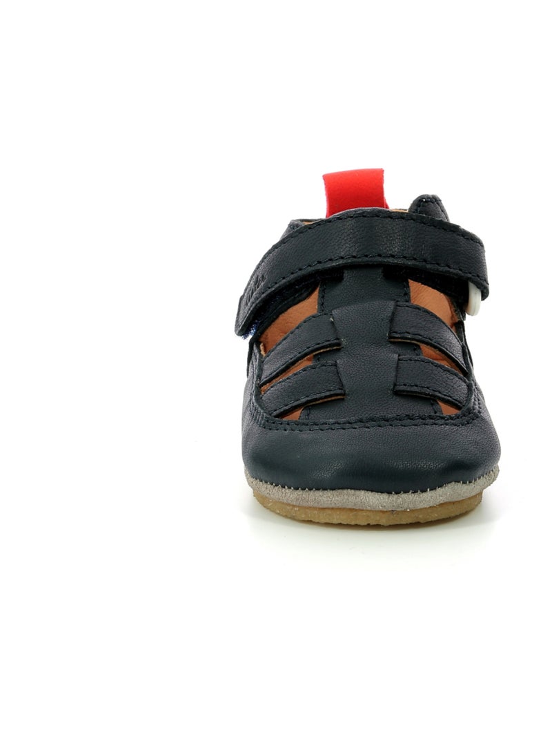 Salomés Cuir Layame Aster Bleu marine - Kiabi