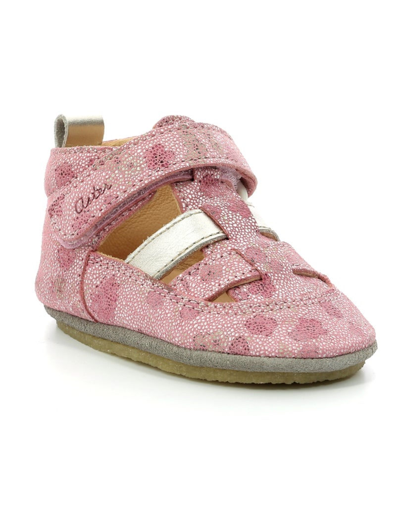 Salomés Cuir Layame Aster Rose - Kiabi