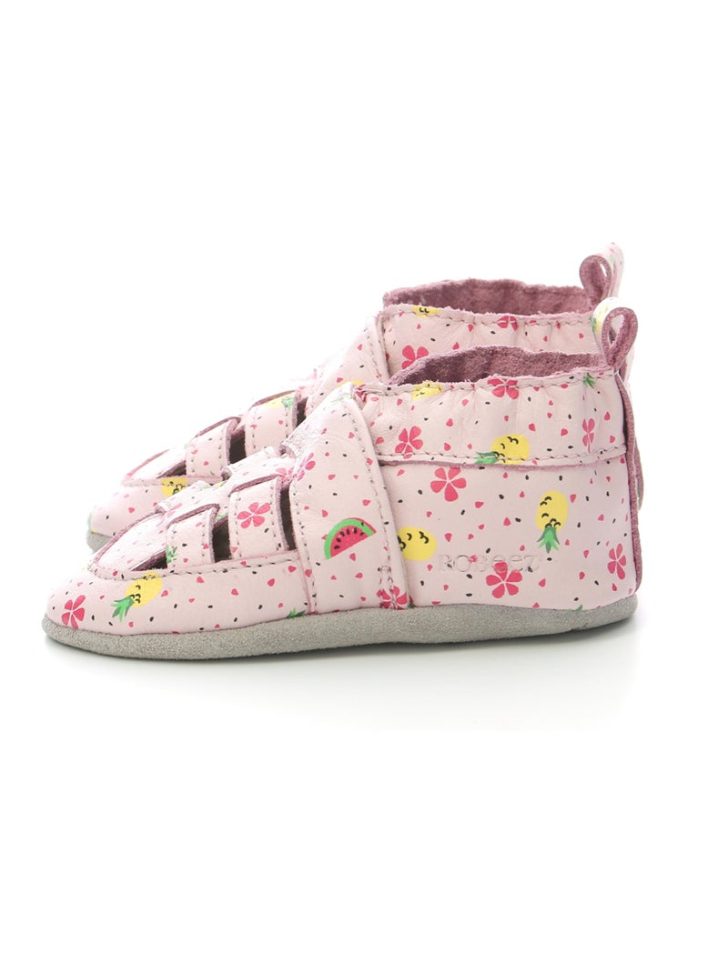 Salomés Cuir Sandiz Robeez Rose - Kiabi