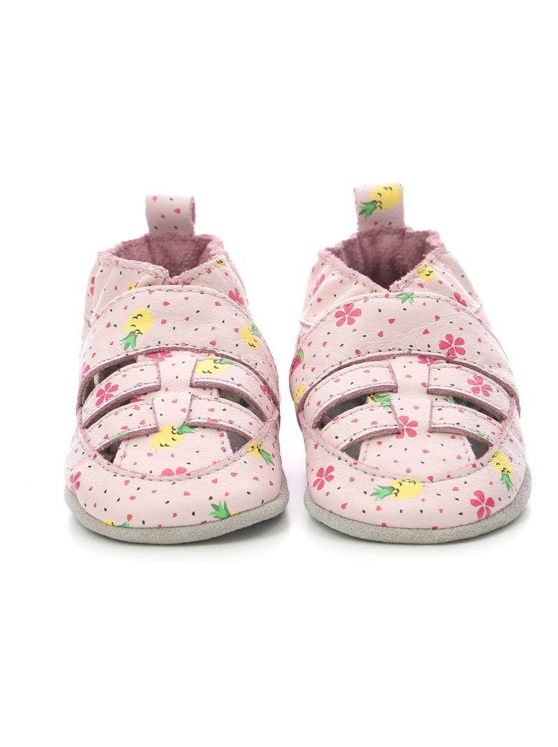 Salomés Cuir Sandiz Robeez Rose - Kiabi