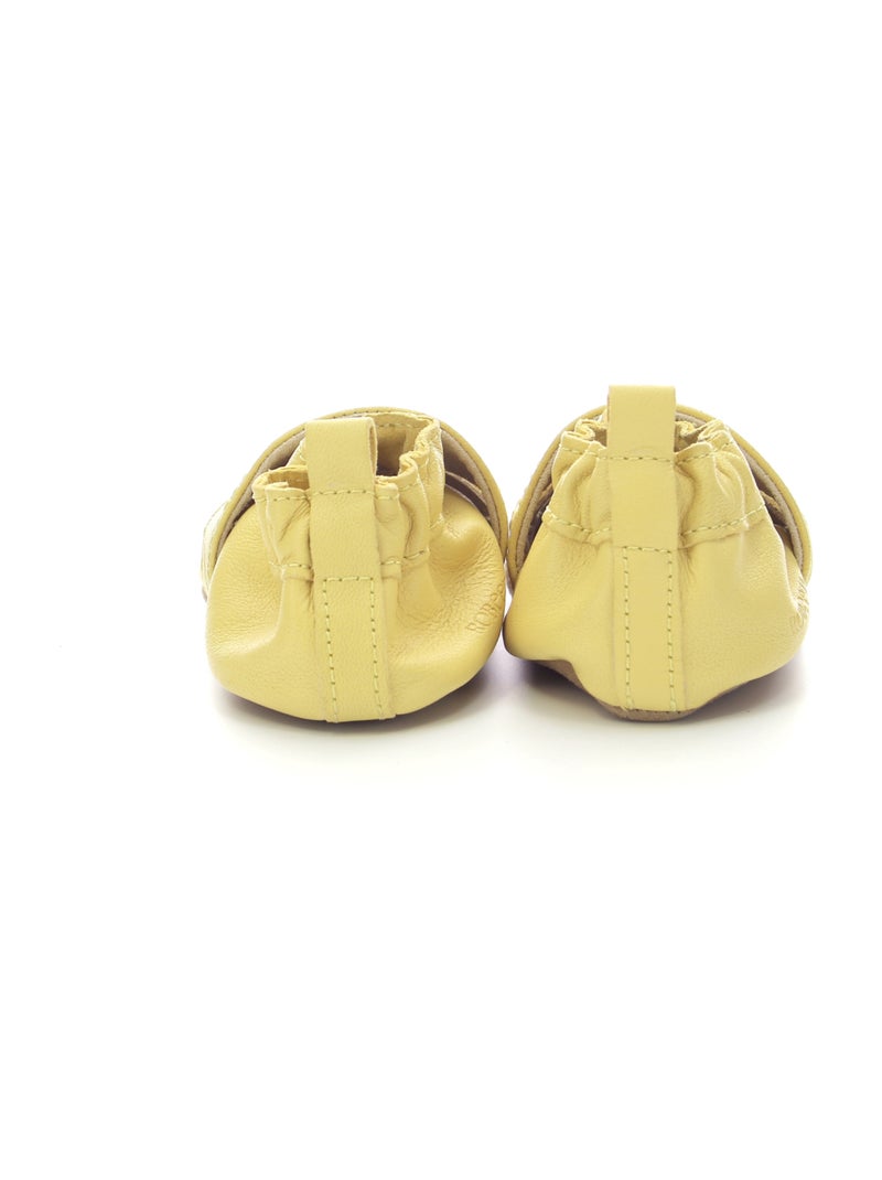 Salomés Cuir Sandiz Veg Robeez Jaune - Kiabi