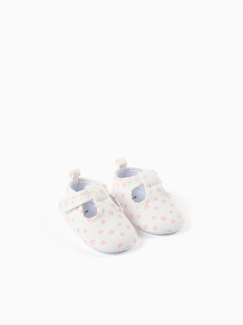 Salomés en toile avec motif floral - Kiabi