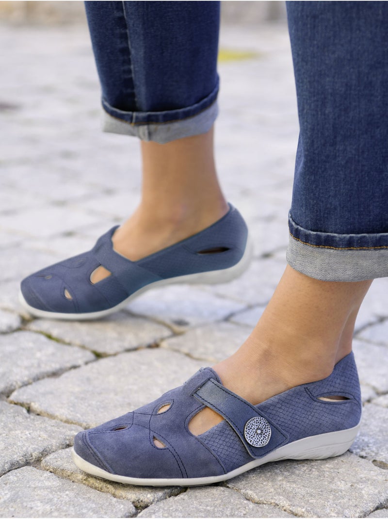 Salomés patte scratch fantaisie - PEDICONFORT Bleu marine - Kiabi