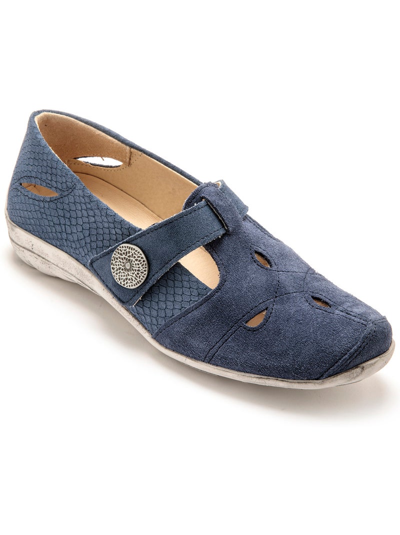 Salomés patte scratch fantaisie - PEDICONFORT Bleu marine - Kiabi