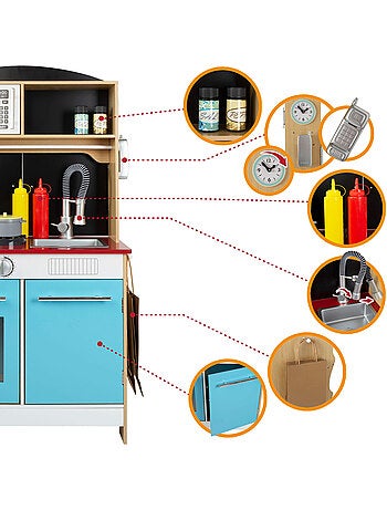 Salon de crème glacée avec cuisine en bois 2 en 1WOOMAX