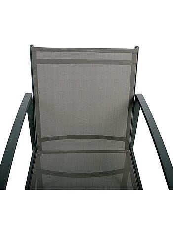 Salon de jardin 2 places en acier et texaline MADRID
