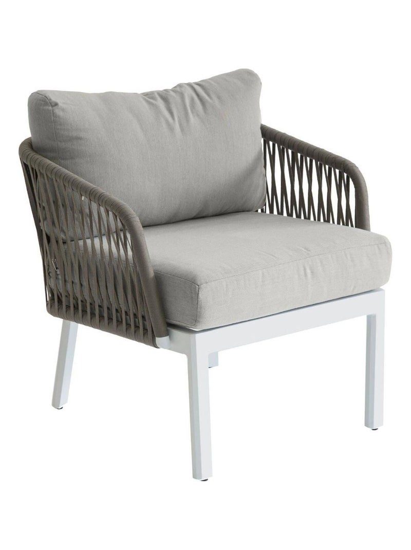Salon de jardin 4 places BARCELONE Marron - Kiabi