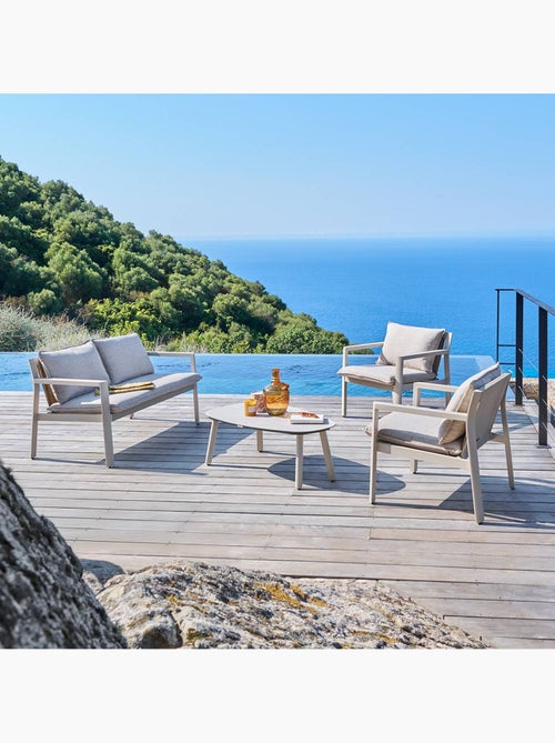 Salon de jardin 4 places en aluminium FLOVIA - Kiabi Salon de jardin 4 places en aluminium FLOVIA - Kiabi