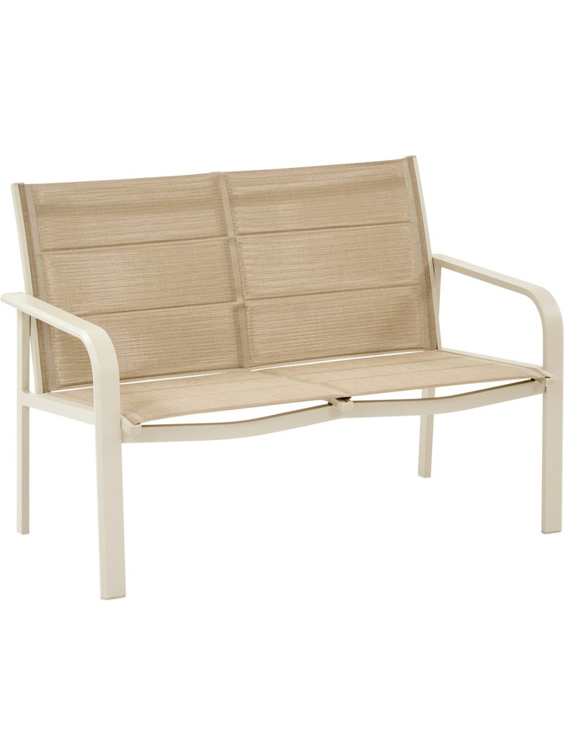 Salon de jardin 4 places en aluminium PIAZZA Beige argile - Kiabi