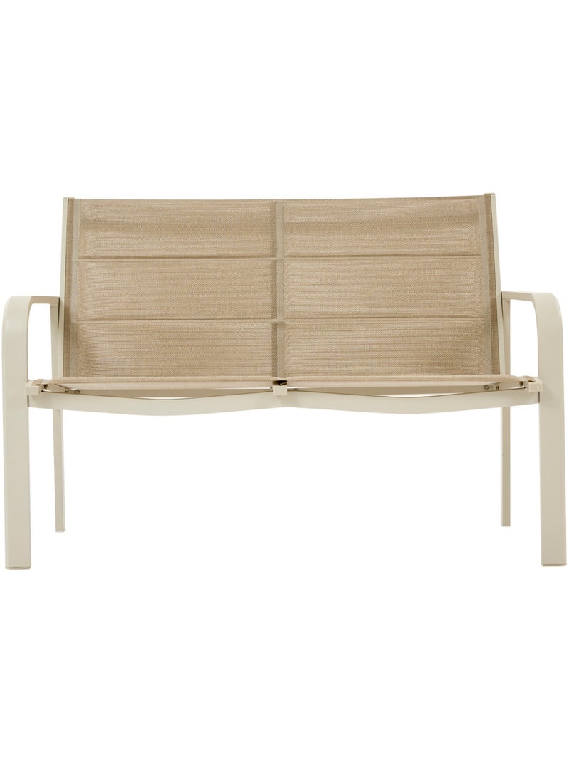 Salon de jardin 4 places en aluminium PIAZZA Beige argile - Kiabi