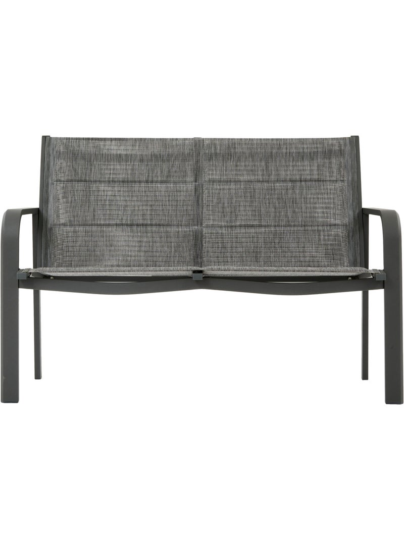 Salon de jardin 4 places en aluminium PIAZZA gris anthracite - Kiabi