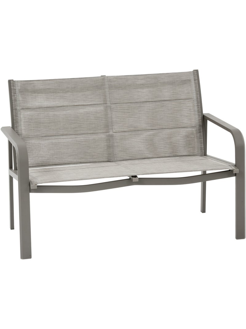 Salon de jardin 4 places en aluminium PIAZZA Marron - Kiabi