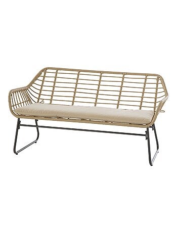 Salon de jardin 4 places Lambada - 2 fauteuils, un canapé et 1 table basse