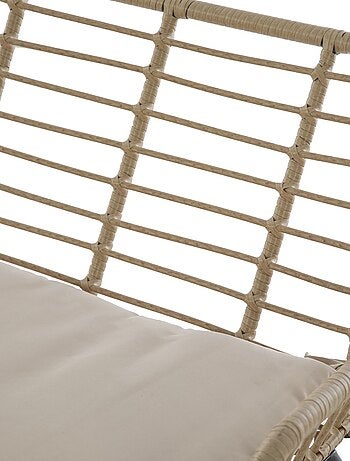 Salon de jardin 4 places Lambada - 2 fauteuils, un canapé et 1 table basse