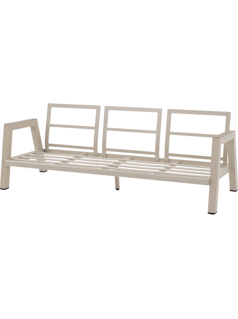Salon de jardin 5 places en aluminium AXIOME Beige argile - Kiabi