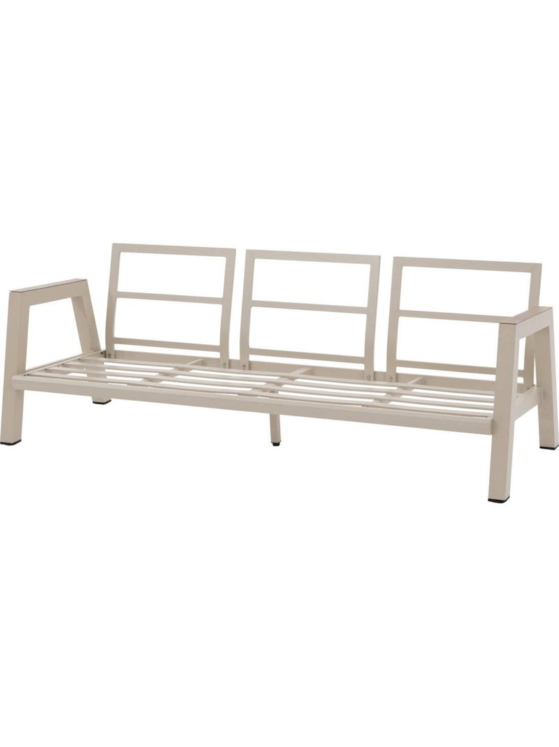 Salon de jardin 5 places en aluminium AXIOME Beige argile - Kiabi