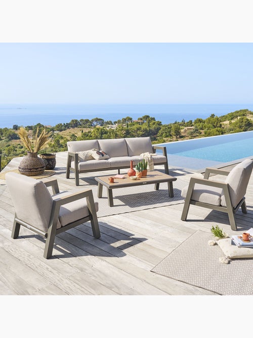 Salon de jardin 5 places en aluminium axiome - Kiabi Salon de jardin 5 places en aluminium axiome - Kiabi