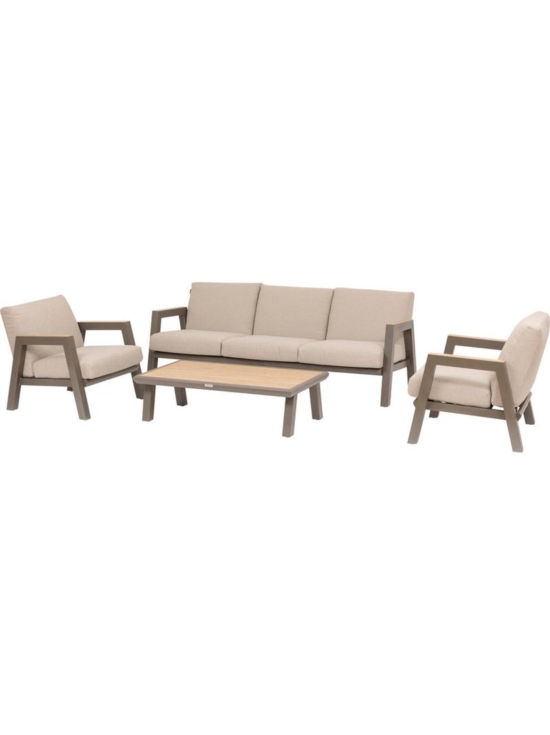 Salon de jardin 5 places en aluminium axiome Multicolore - Kiabi