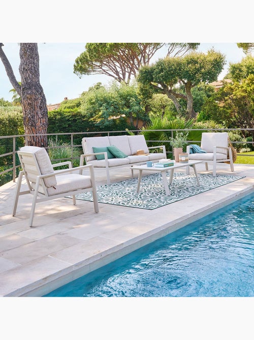 Salon de jardin 5 places en aluminium LUZANE - Kiabi Salon de jardin 5 places en aluminium LUZANE - Kiabi